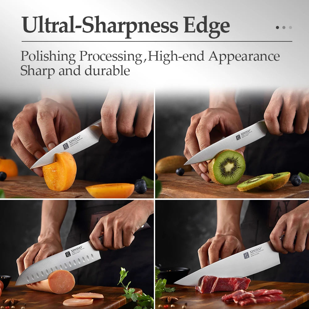 XINZUO - 7-Piece Kitchen Knife Set