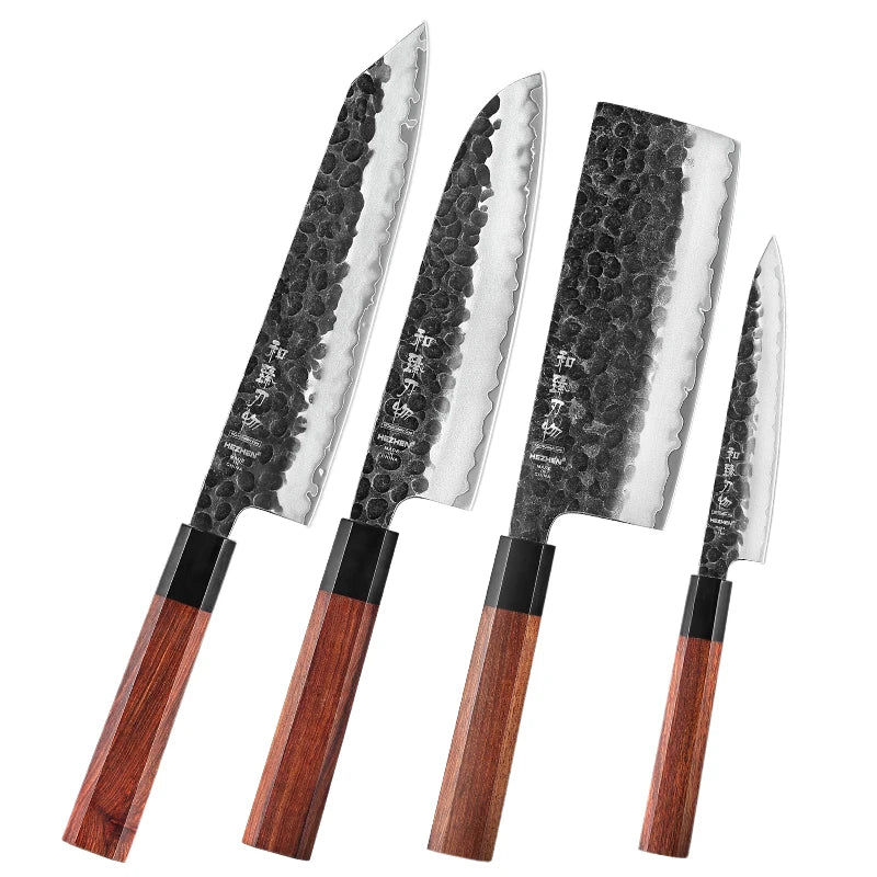 HEZHEN 1 to 4-Piece Kitchen Knife Set