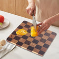 Checker Wood Cutting Board