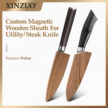 XINZUO Wooden Sheath - Premium Walnut Utility/Steak Knife