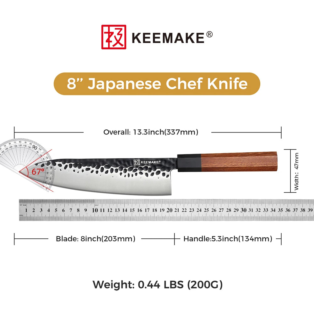 KEEMAKE - 8" Inch Gyuto Chef's Knife