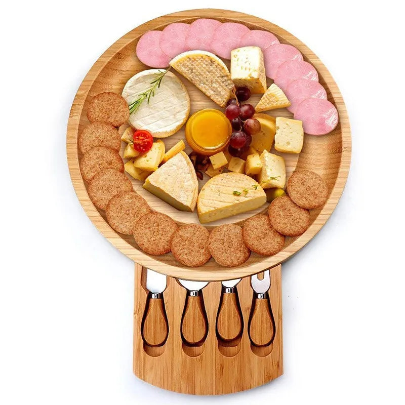 Bamboo Cheese Board Set