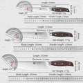 XINZUO - 6-Piece German Carbon Steel Kitchen Knife Set