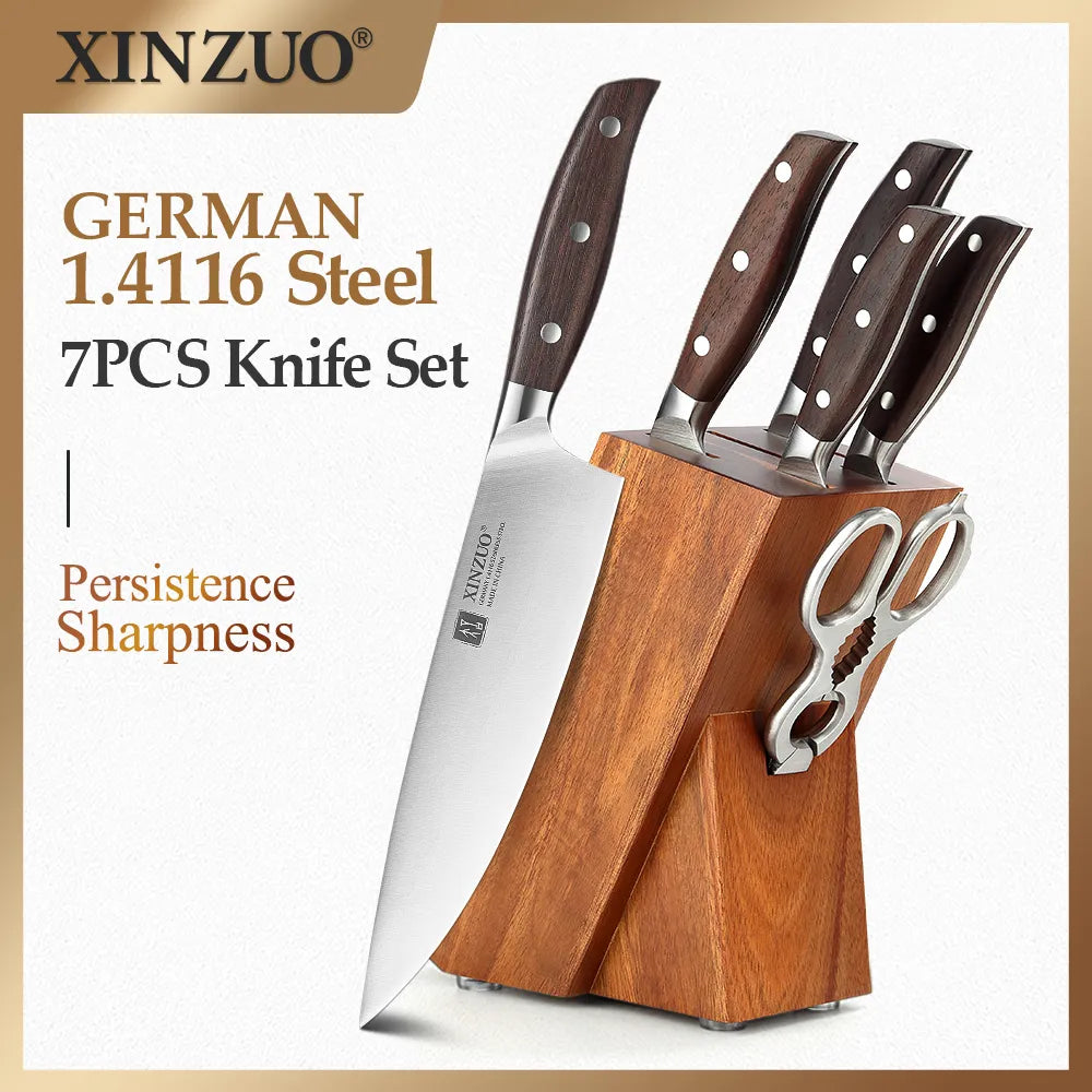 XINZUO - 7-Piece Kitchen Knife Set