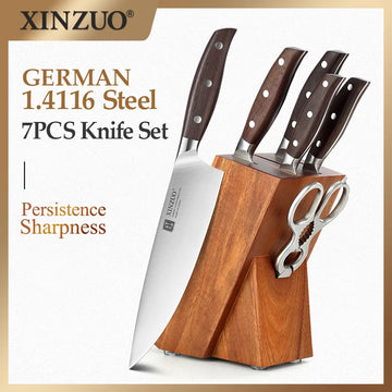 XINZUO - 7-Piece Kitchen Knife Set