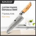 XINZUO 1 to 8-Piece Kitchen Knife Set - 73-Layer Custom Damascus Steel