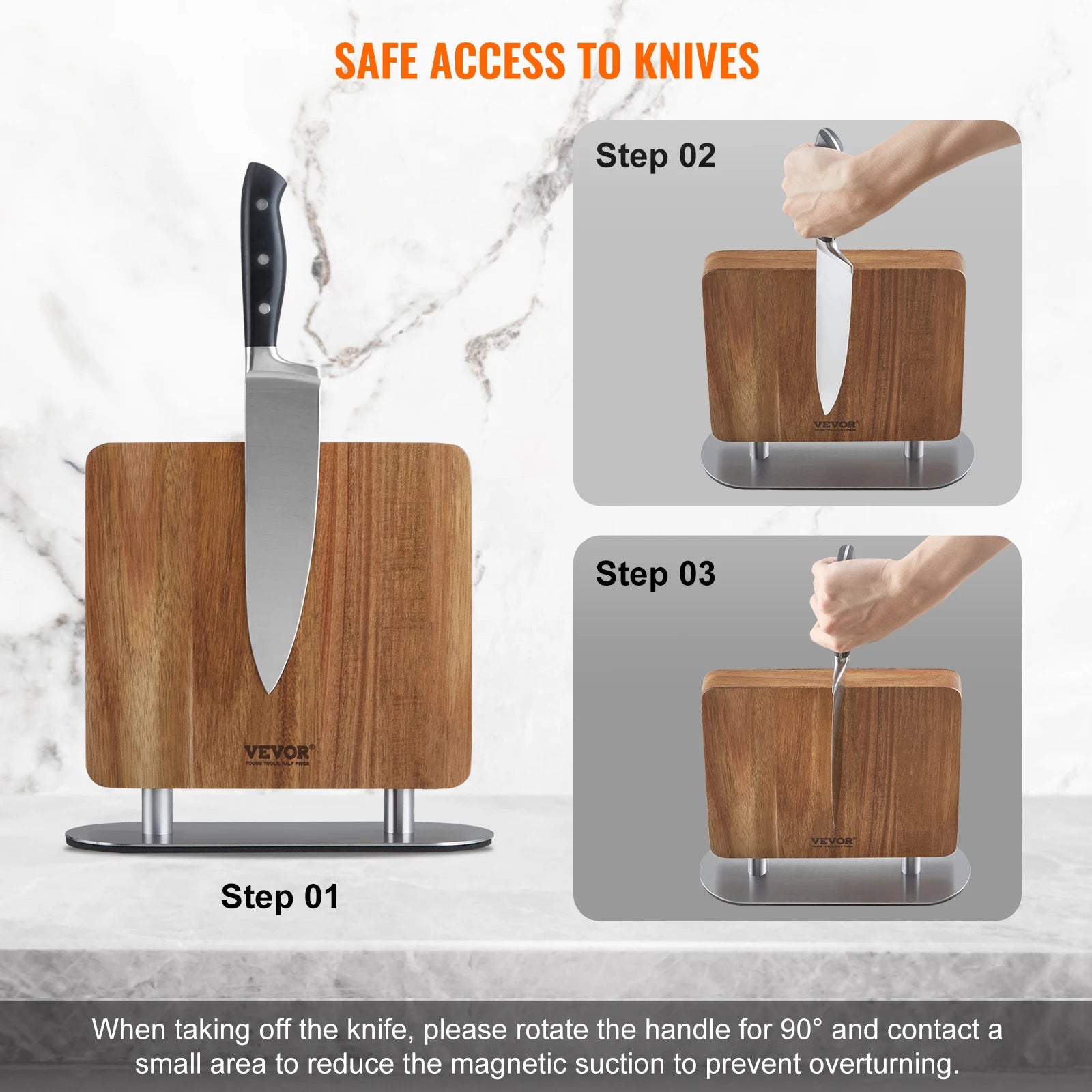 VEVOR Magnetic Knife Block