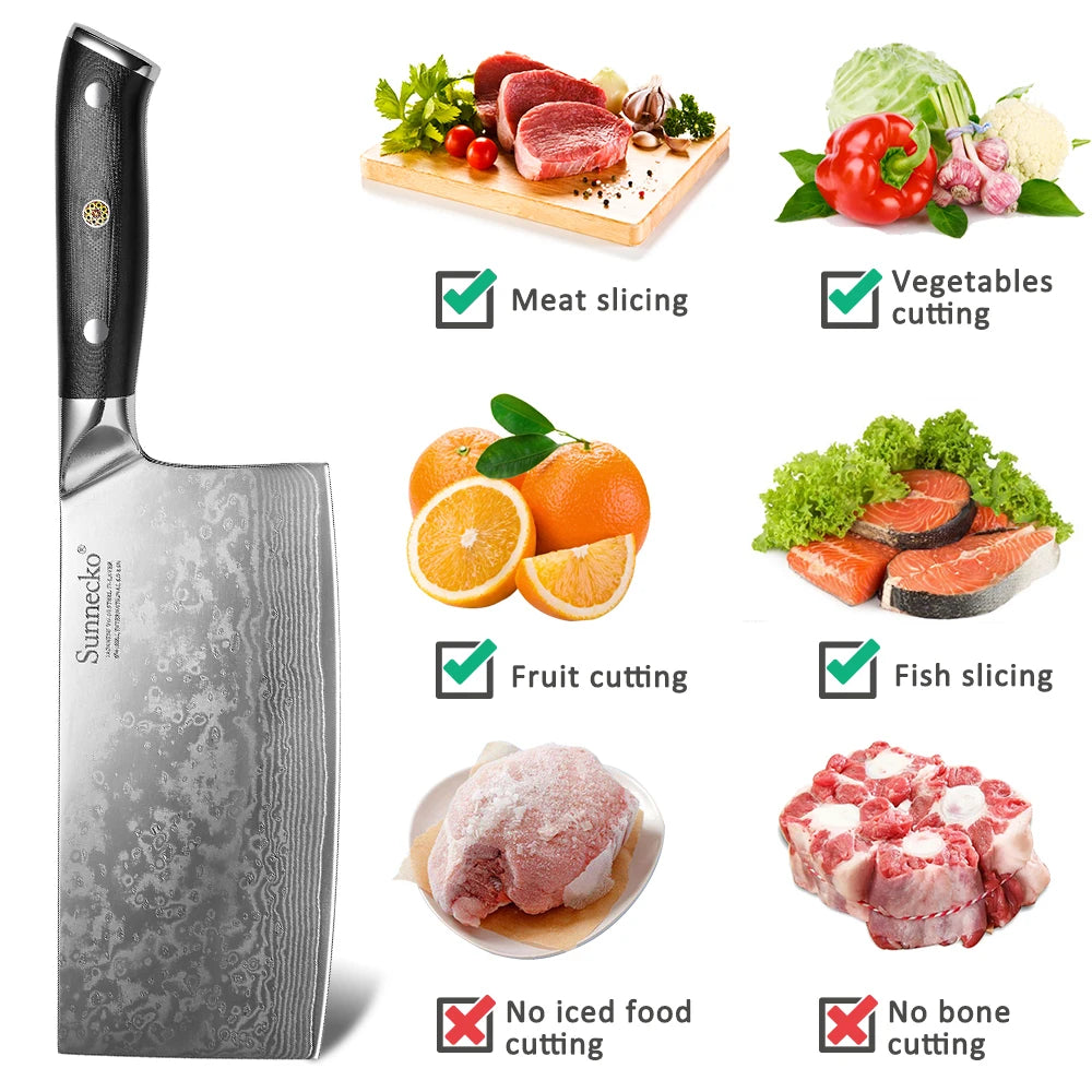 7" Steel Chopping Knife