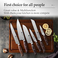 XINZUO - 6-Piece German Carbon Steel Kitchen Knife Set