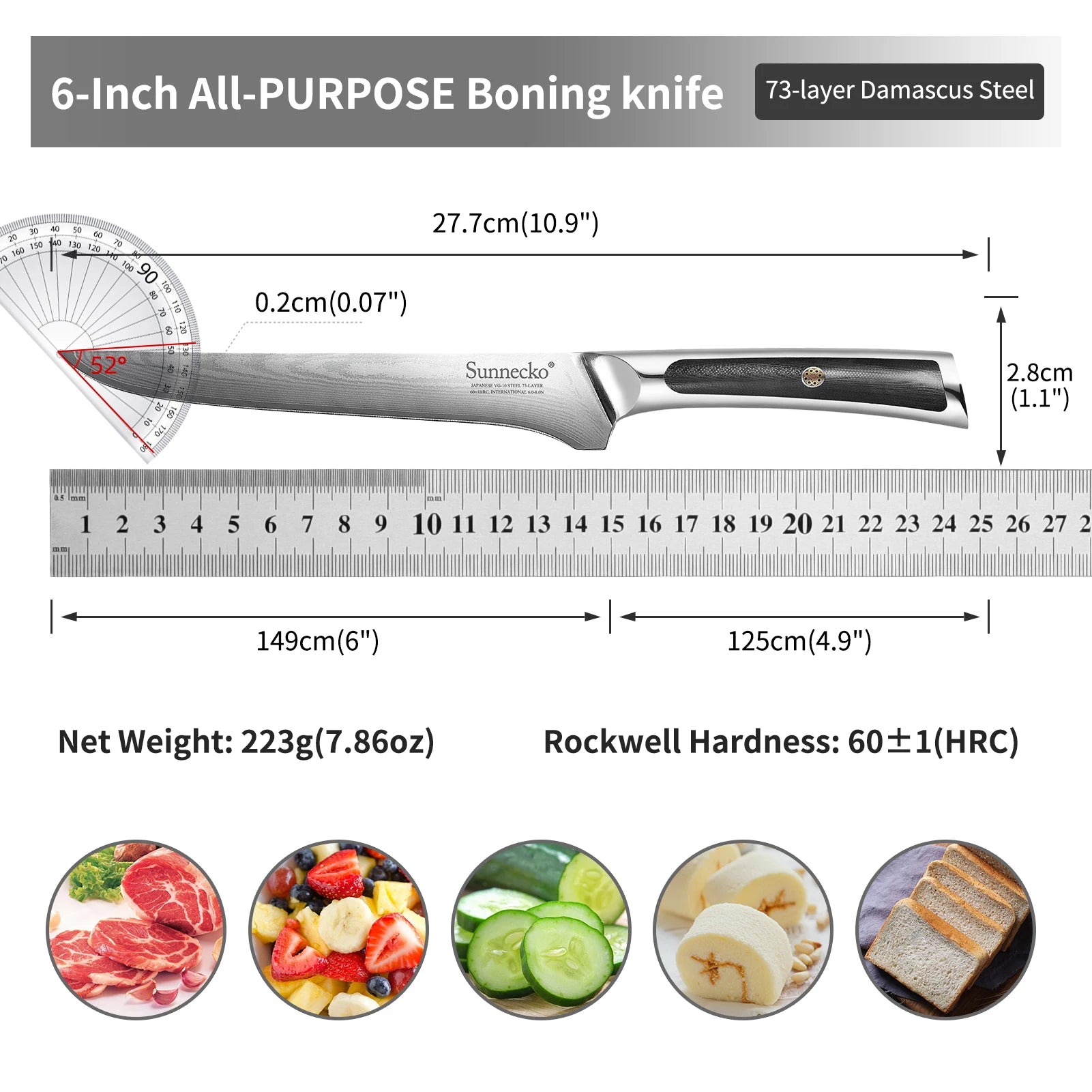 6" Boning Fillet Knife