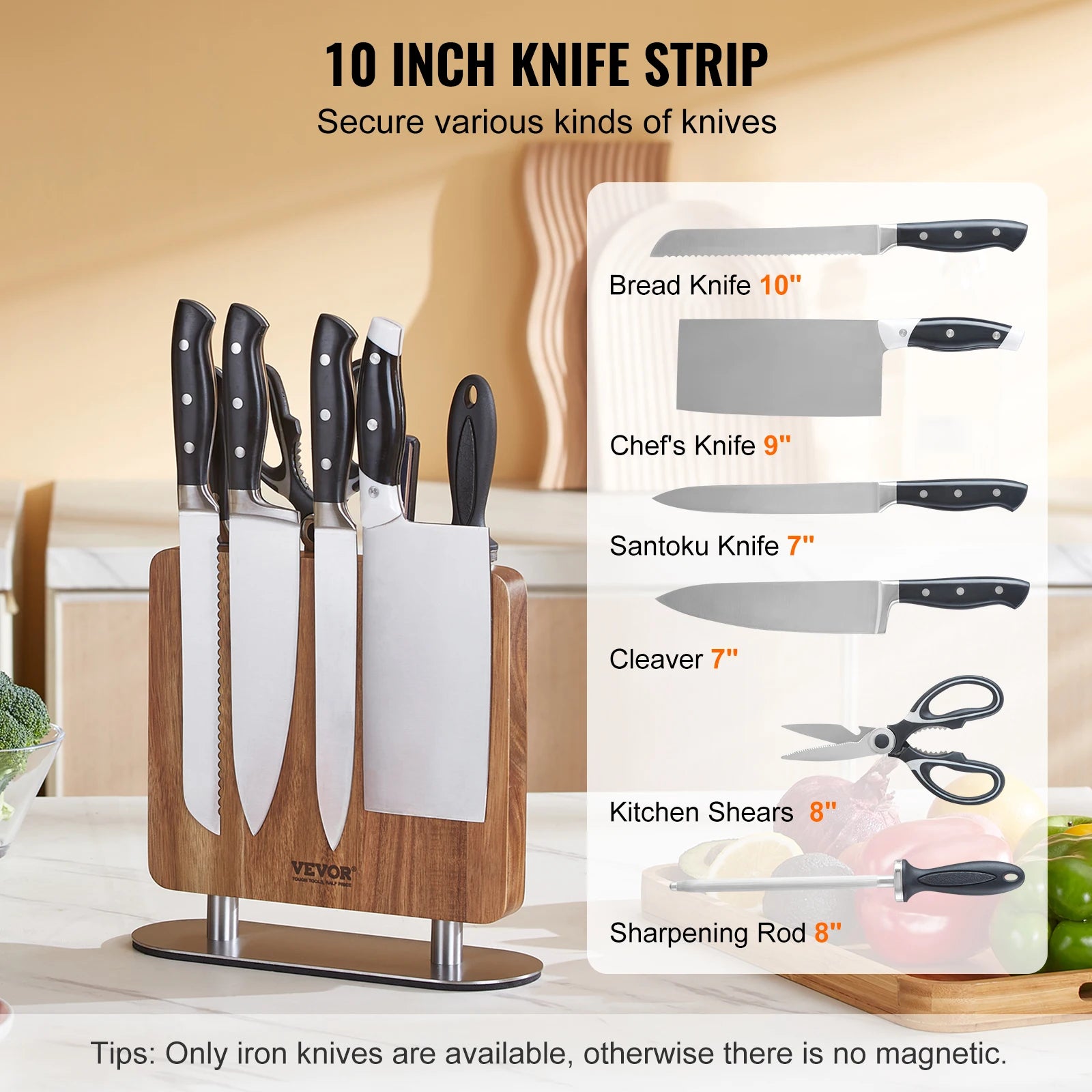 VEVOR Magnetic Knife Block