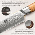 XINZUO 1 to 8-Piece Kitchen Knife Set - 73-Layer Custom Damascus Steel