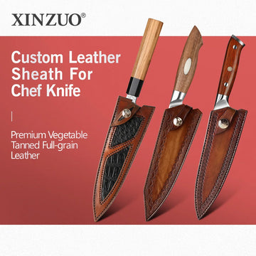 XINZUO Custom Leather Sheath For XINZUO Chef Knife