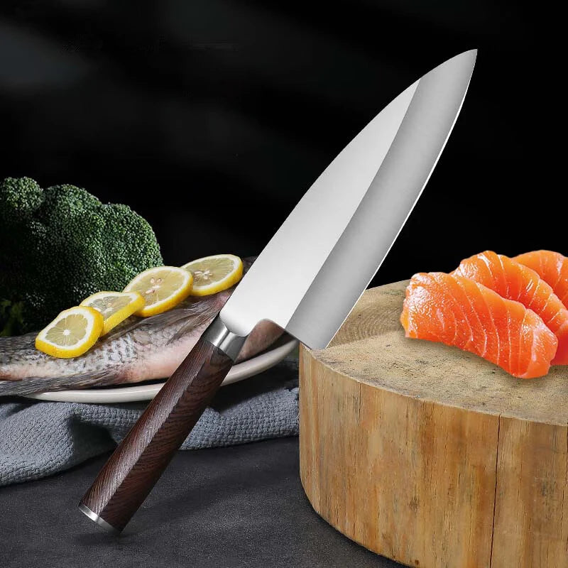 Stainless Steel Chef Knife - Professional Grade