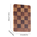 Checker Wood Cutting Board