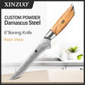 XINZUO 1 to 8-Piece Kitchen Knife Set - 73-Layer Custom Damascus Steel