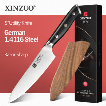 XINZUO 5" Inch Utility Knife - GERMAN Steel