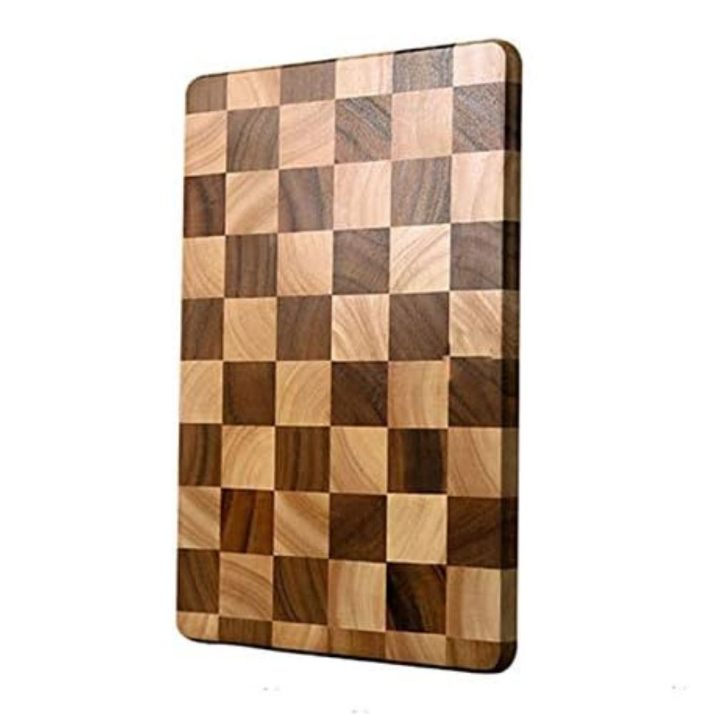 Checker Wood Cutting Board